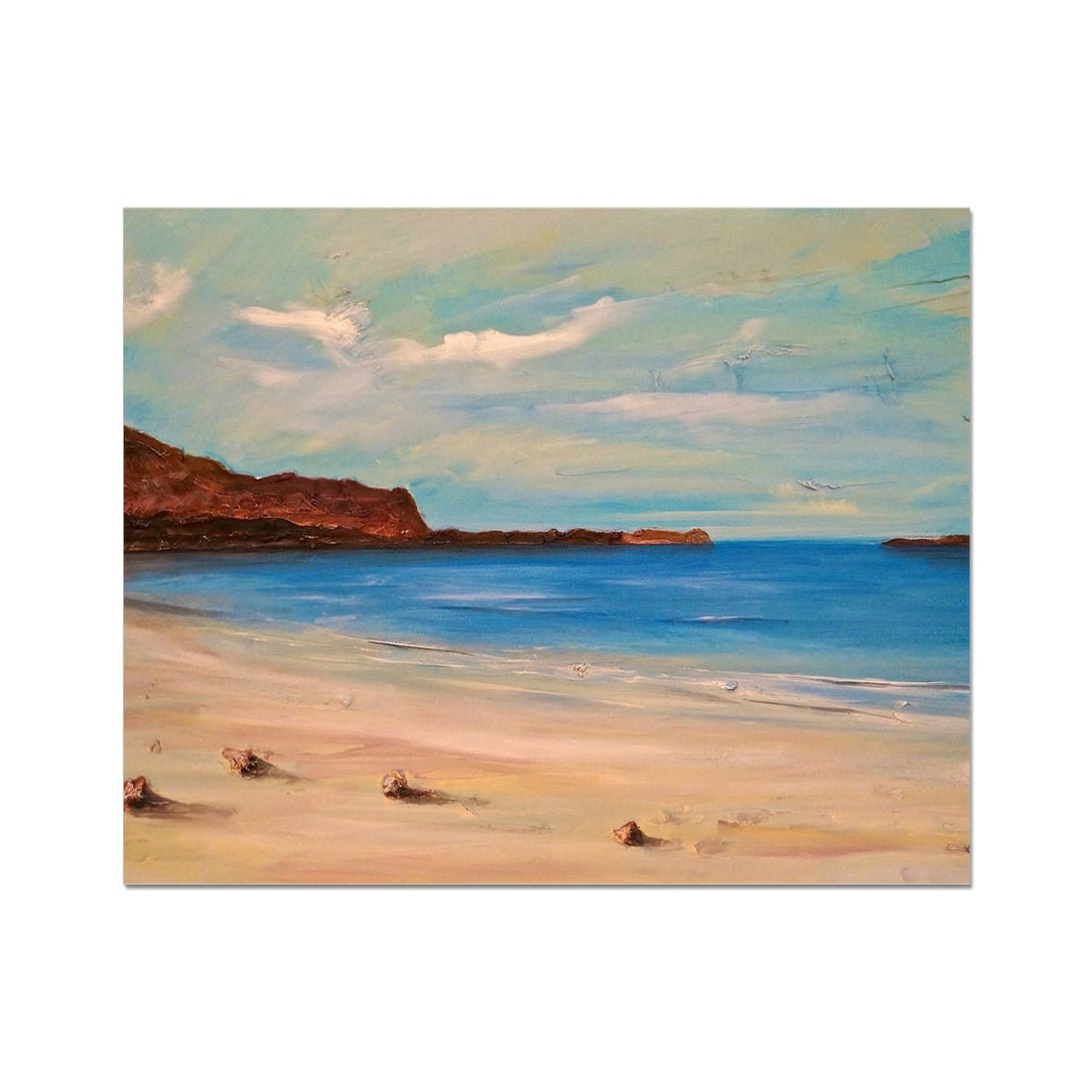 Bosta Beach Lewis Painting | Artist Proof Collector Print | Paintings from Scotland by Scottish Artist Hunter