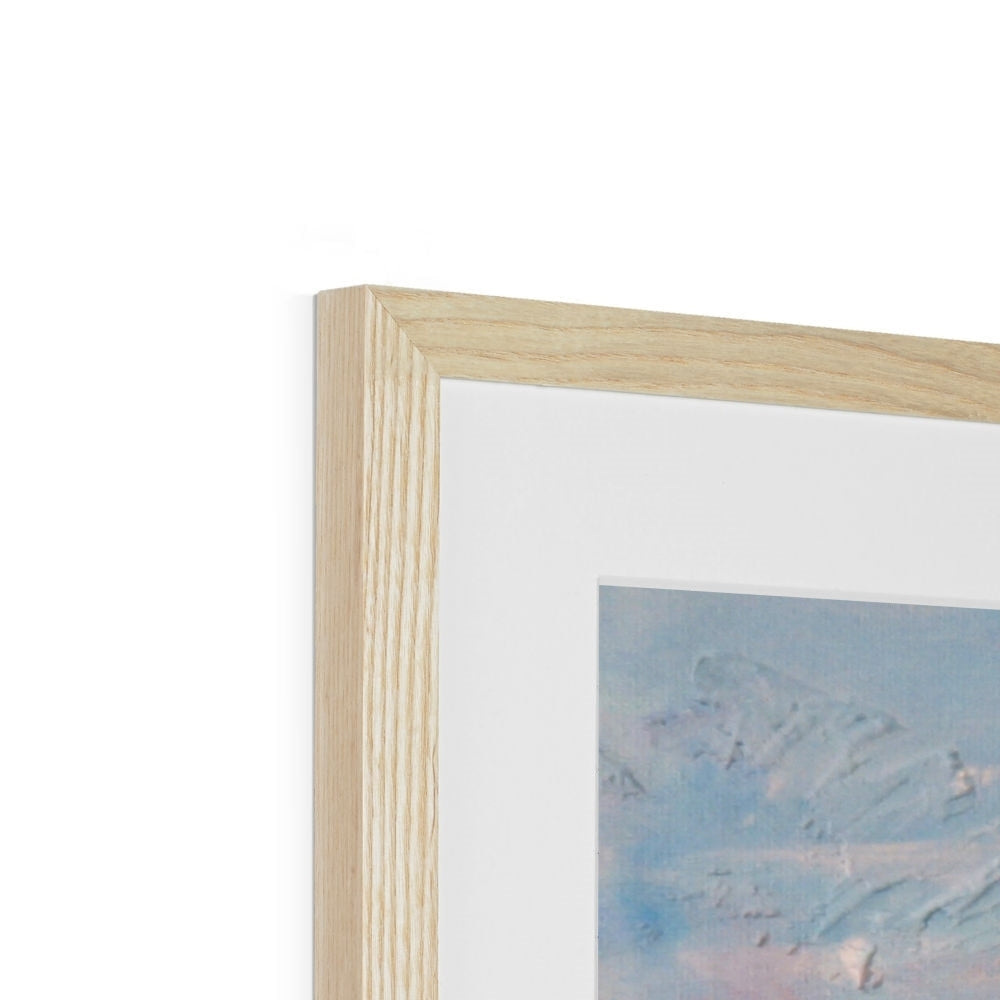 Light wood frame with simple natural finish for Brig O Doon Art Prints