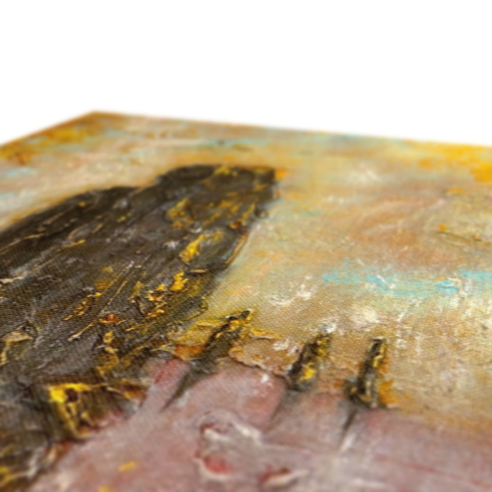 Gold textured marbled soap bar in Brodgar Mist Orkney design