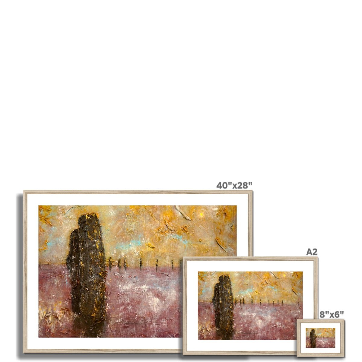 Brodgar Mist Orkney Painting | Framed & Mounted Prints From Scotland