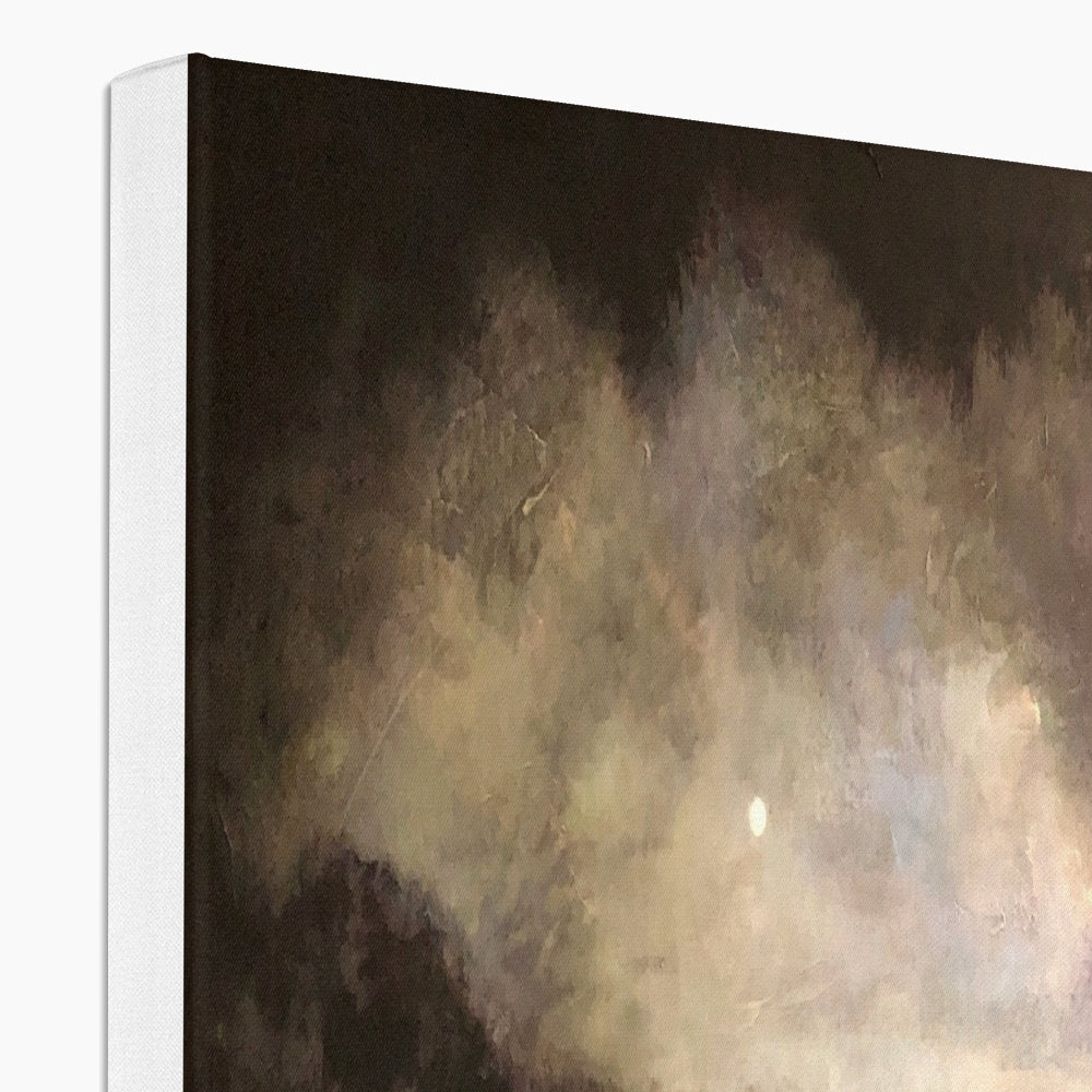 Textured abstract painting on a canvas with a white border.