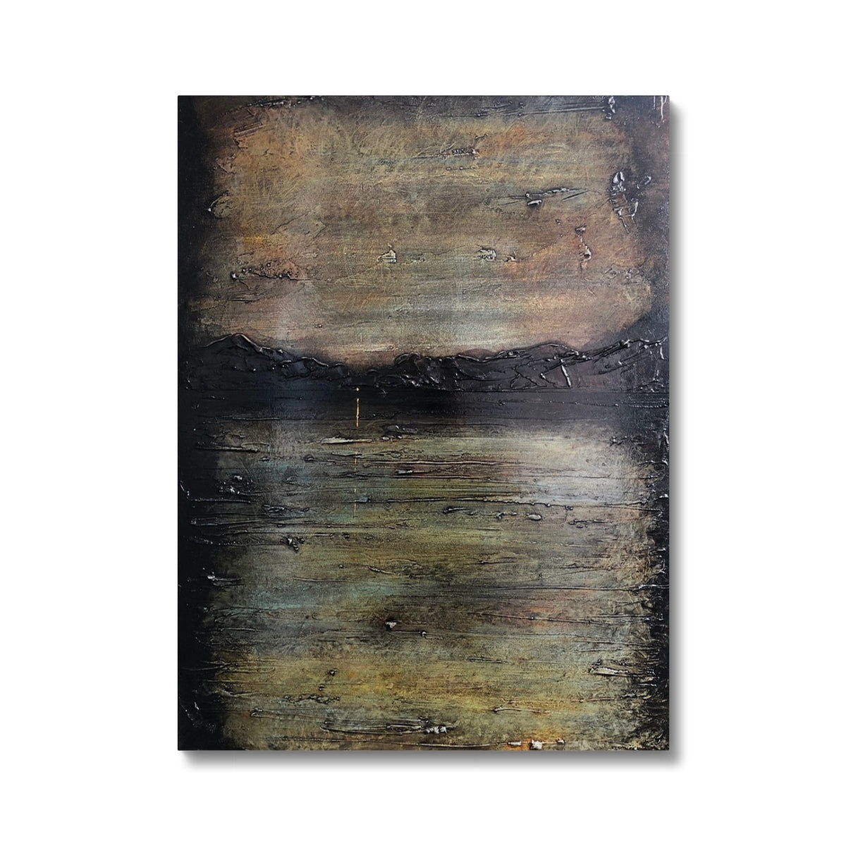 A Brooding Clyde Night Canvas Prints - River Art Gallery Scotland - Free Shipping Worldwide