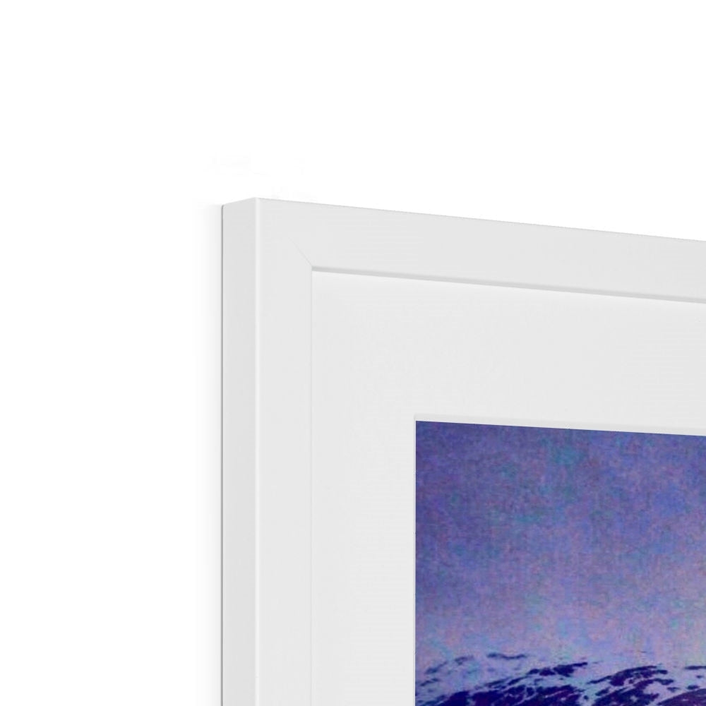 Minimalist white rectangular frame for Brooding Glencoe Art Prints