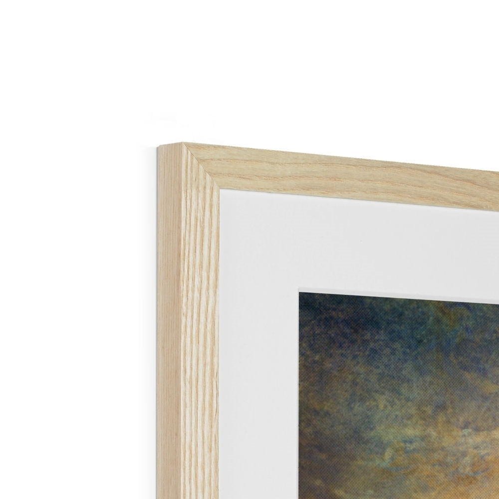 Light oak frame with vertical groove for Brooding Sligachan art print