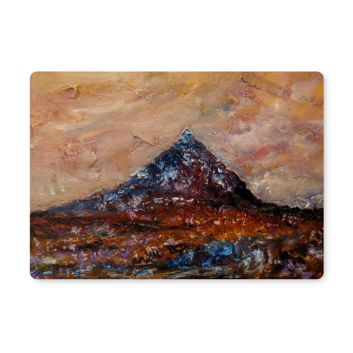 Buachaille Etive Mòr Art Gifts Placemat-Placemats-Glencoe Art Gallery-2 Placemats-Paintings, Prints, Homeware, Art Gifts From Scotland By Scottish Artist Kevin Hunter
