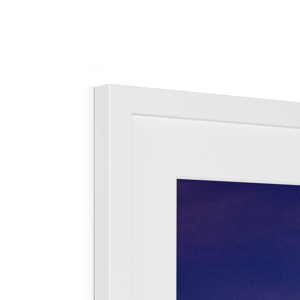 White modern frame with Buachaille Etive Mor Dawn art print