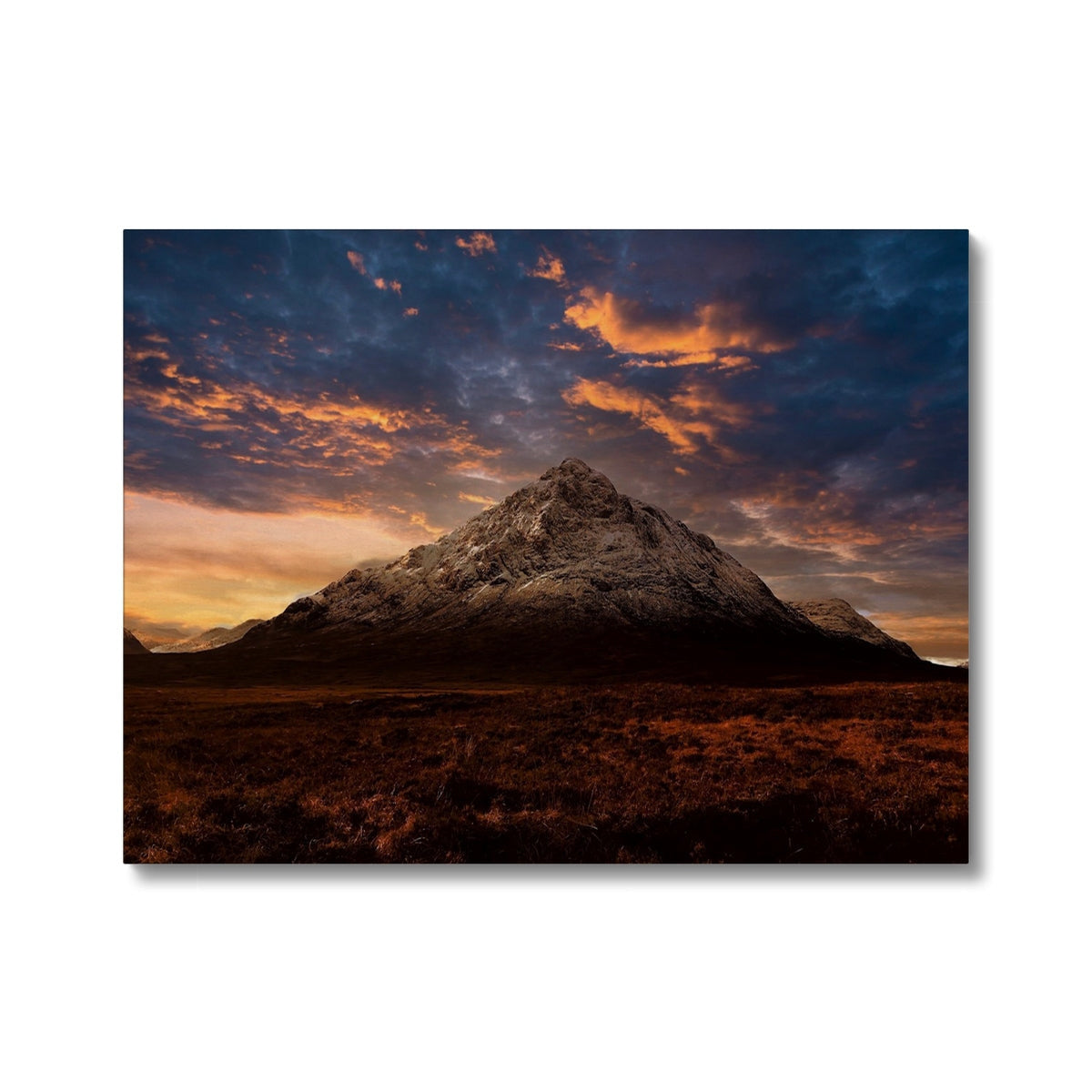 Buachaille Etive Mor dusk mountain landscape canvas print