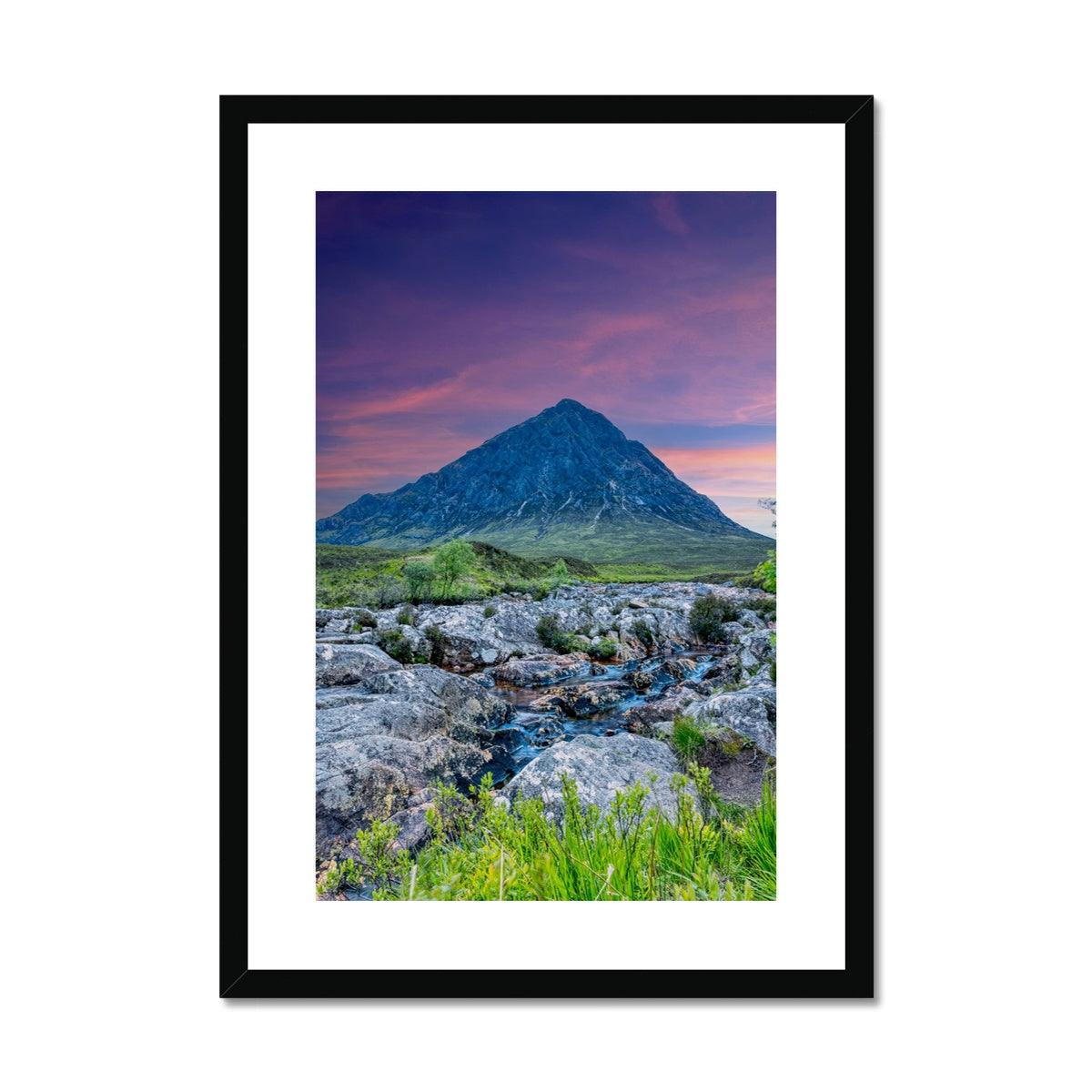 Buachaille Etive Mòr Dusk | Scottish Landscape Photography | Framed & Mounted Print