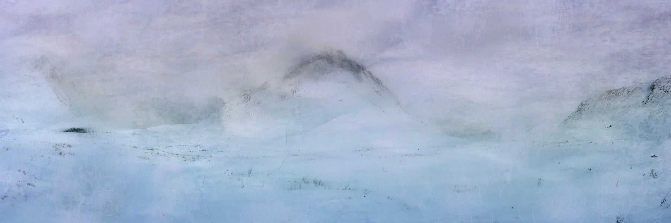 Buachaille Etive Mòr Snow Glencoe Scotland Original Panoramic Landscape Painting