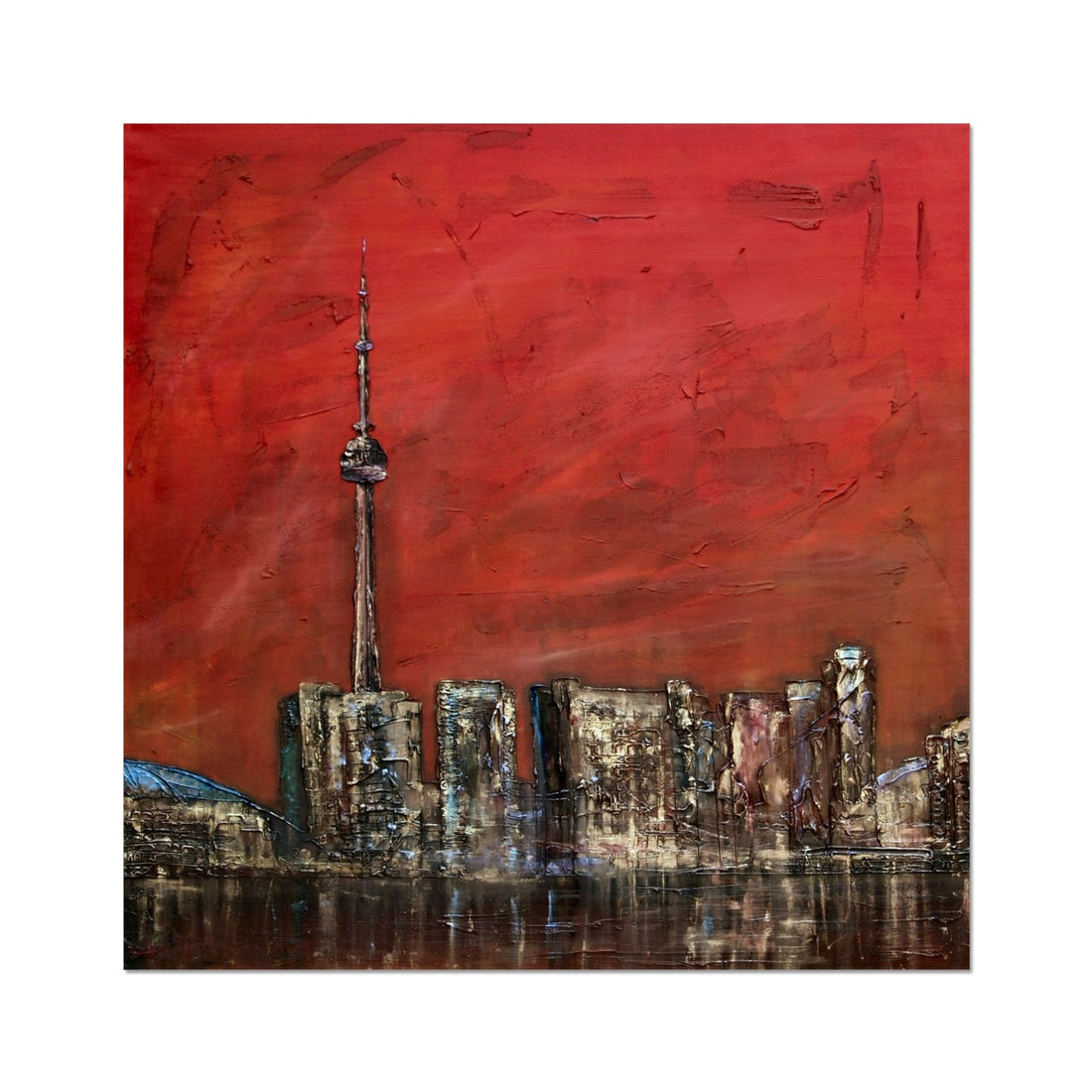 Toronto Sunset Painting | Artist Proof Collector Print | Paintings from Scotland by Scottish Artist Hunter