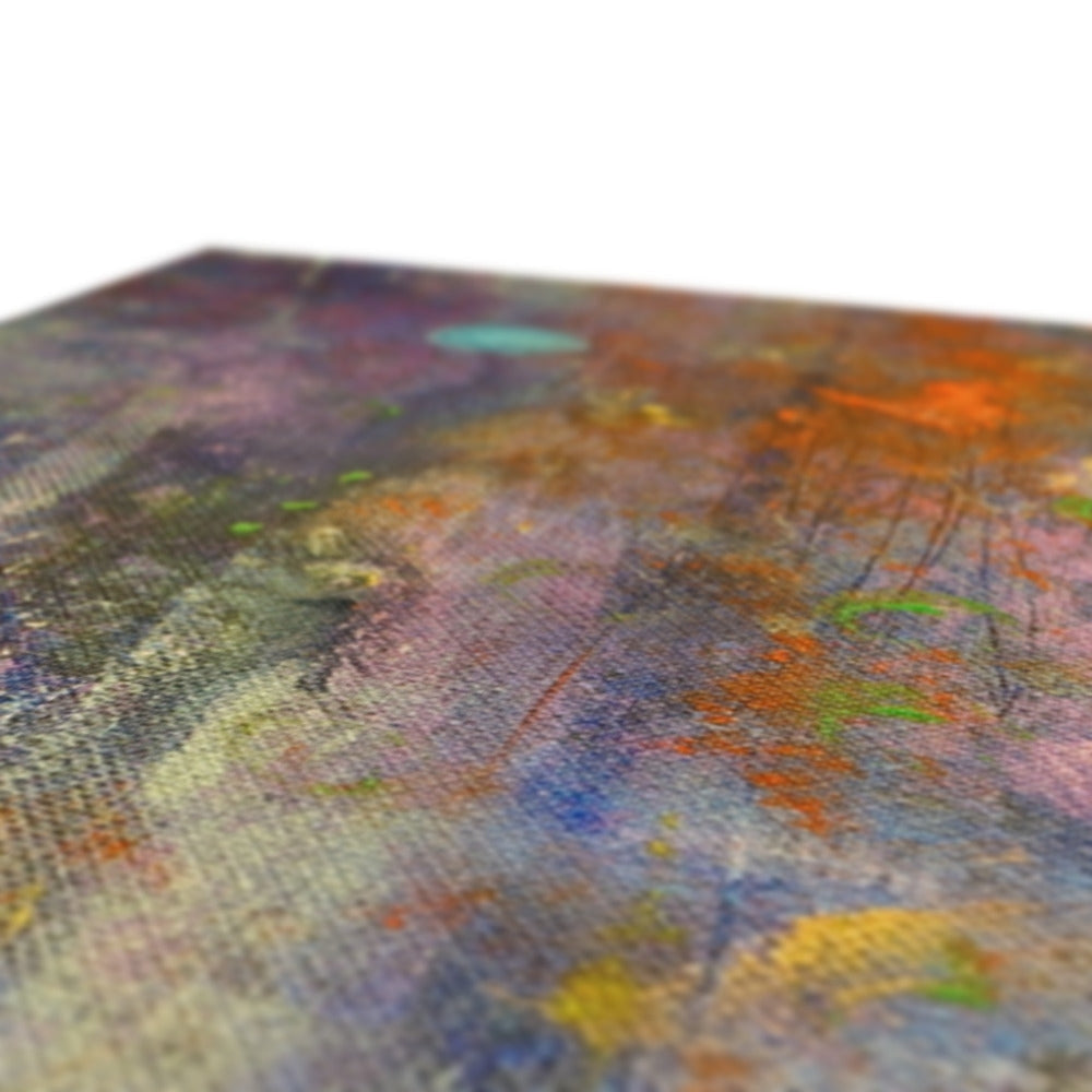 Vibrant multi-colored Cairngorms Waterfall abstract canvas print