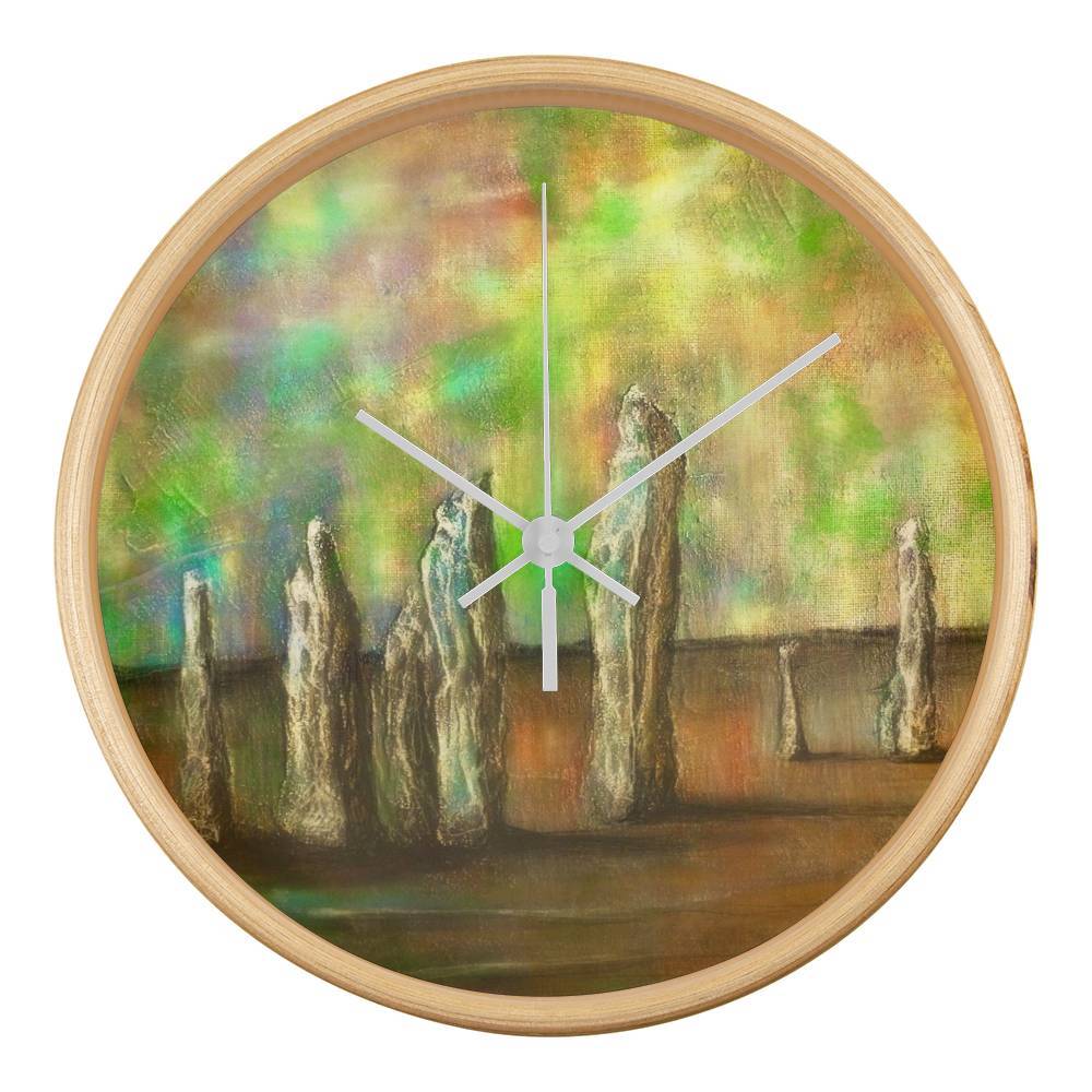 Callanish Northern Lights | Wall Art Clock | Scotland