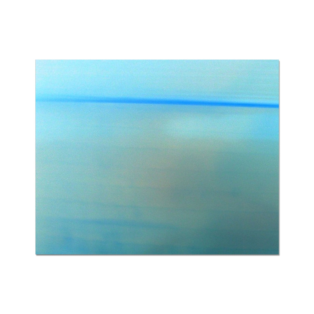 Calm Hahnemühle German Etching Print: Abstract blue gradient canvas art