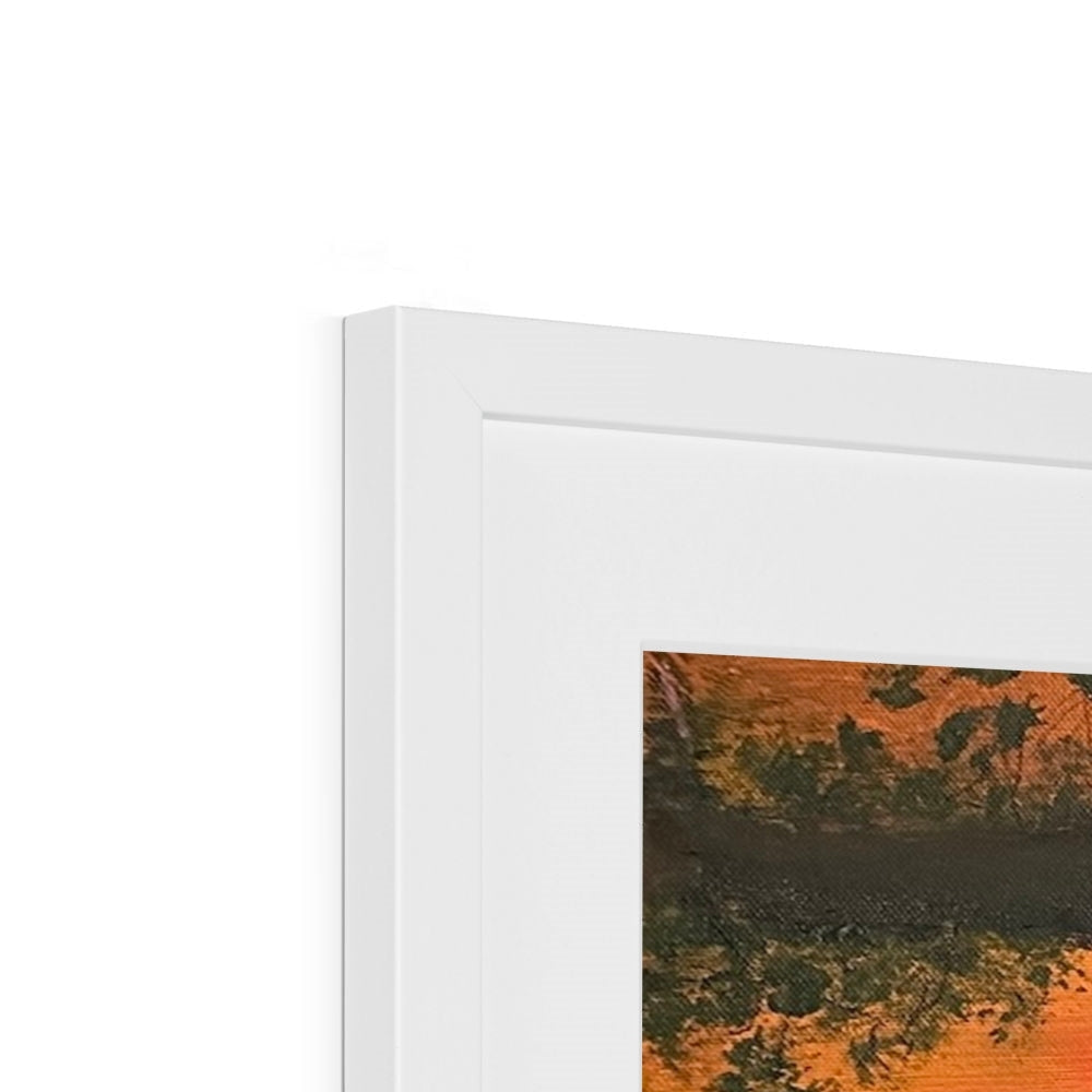 White-framed landscape artwork from Cambo House St Andrews Framed and Mounted Print