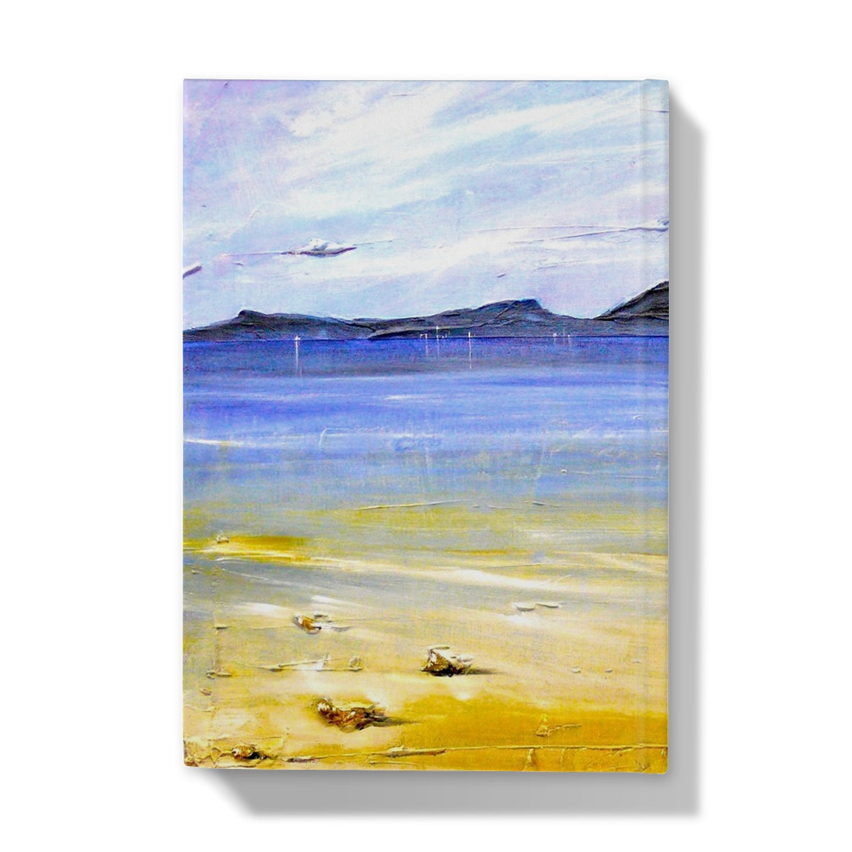 Camusdarach Beach Arisaig journal with canvas beach scene art