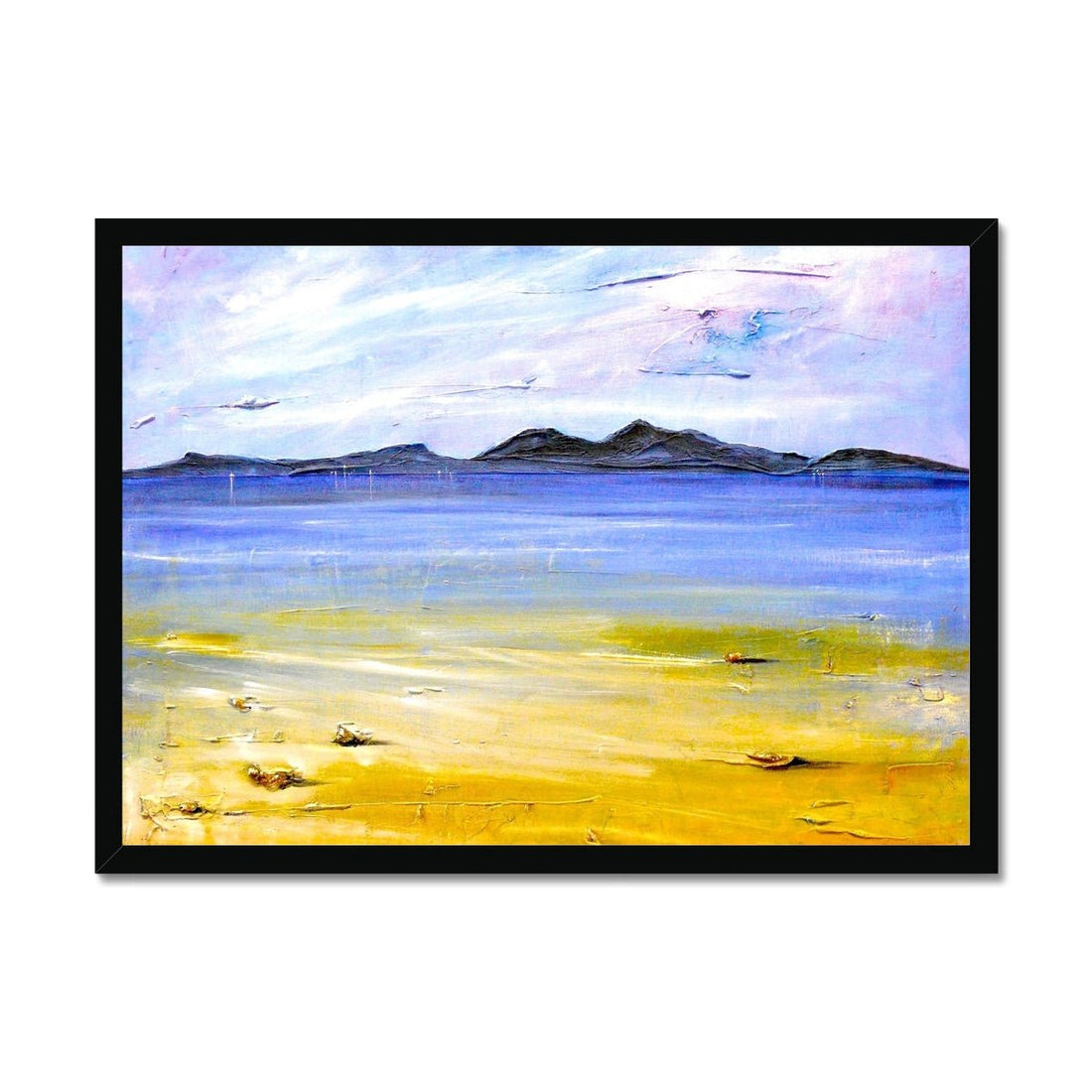 Camusdarach Beach Arisaig Painting | Framed Print | Paintings from Scotland by Scottish Artist Hunter