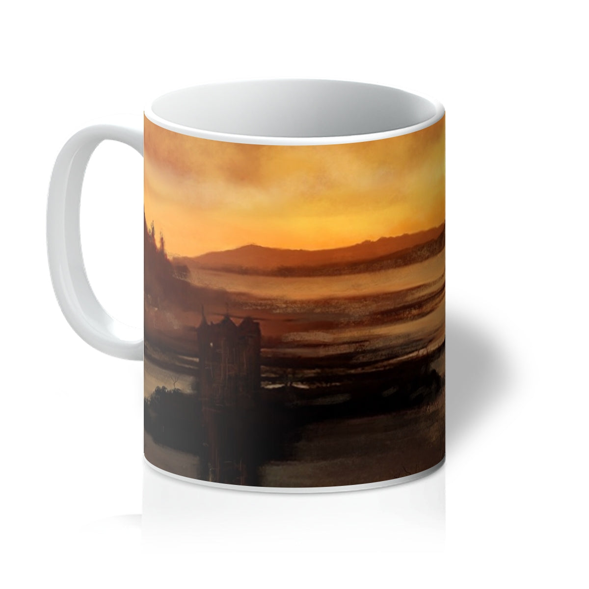 Castle Stalker Dusk Art Gifts Ceramic Mug from my Historic & Iconic Scotland Art Gallery Art Gallery Collection