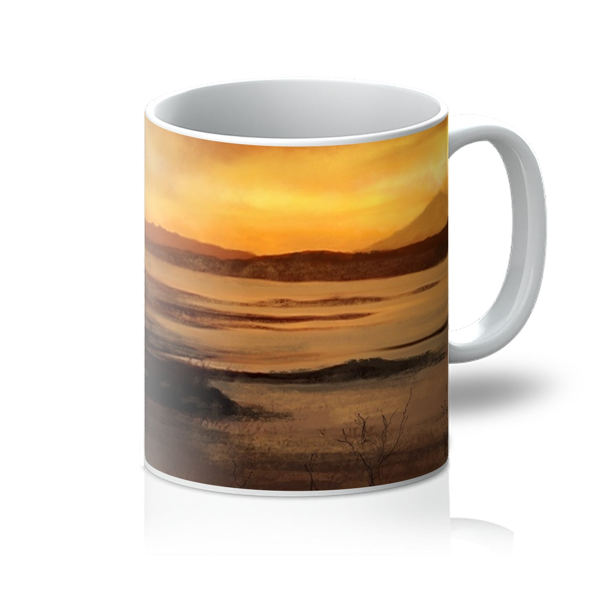 Castle Stalker Dusk Art Gifts Ceramic Mug from my Historic & Iconic Scotland Art Gallery Art Gallery Collection