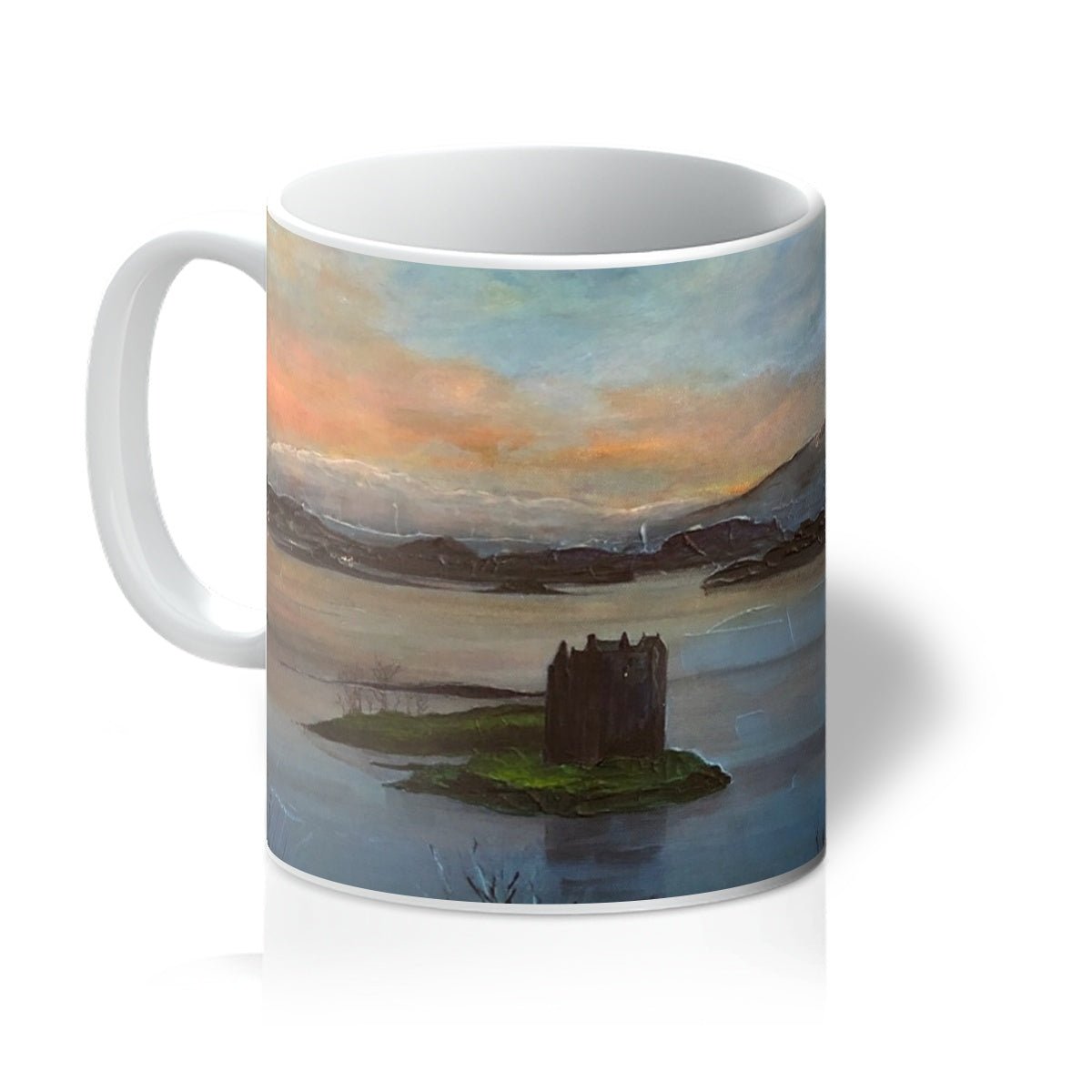 Castle Stalker Twilight Art Gifts Ceramic Mug from my Historic & Iconic Scotland Art Gallery Art Gallery Collection