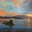 Castle Stalker Twilight | Scotland In Your Pocket Framed Prints-Scotland In Your Pocket Framed Prints-Historic & Iconic Scotland Art Gallery-Paintings, Prints, Homeware, Art Gifts From Scotland By Scottish Artist Kevin Hunter