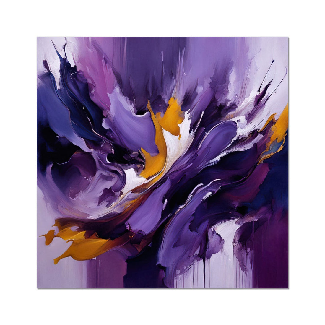 Clematis Abstract Painting | Art By Koan | Fine Art Print