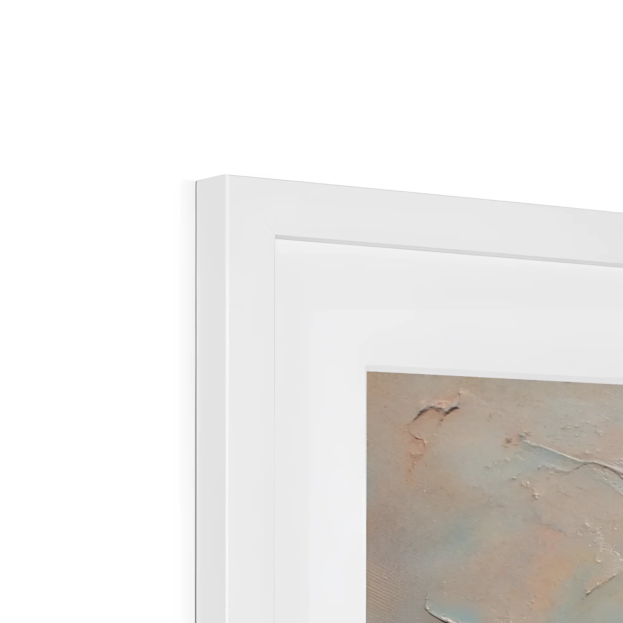 Framed Cloch Lighthouse Dawn mounted print with visible brushstrokes and artistic detail