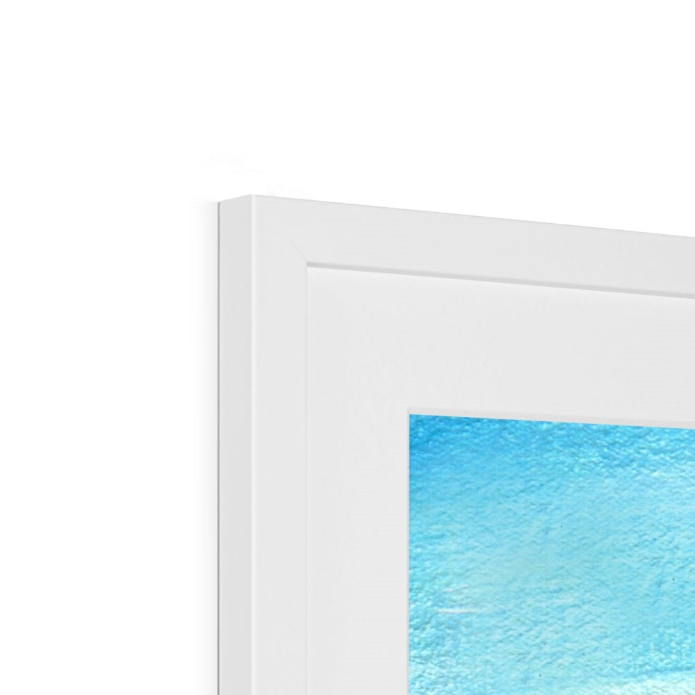 White glossy rectangular frame with curved corners for A Clyde Summer Day art print