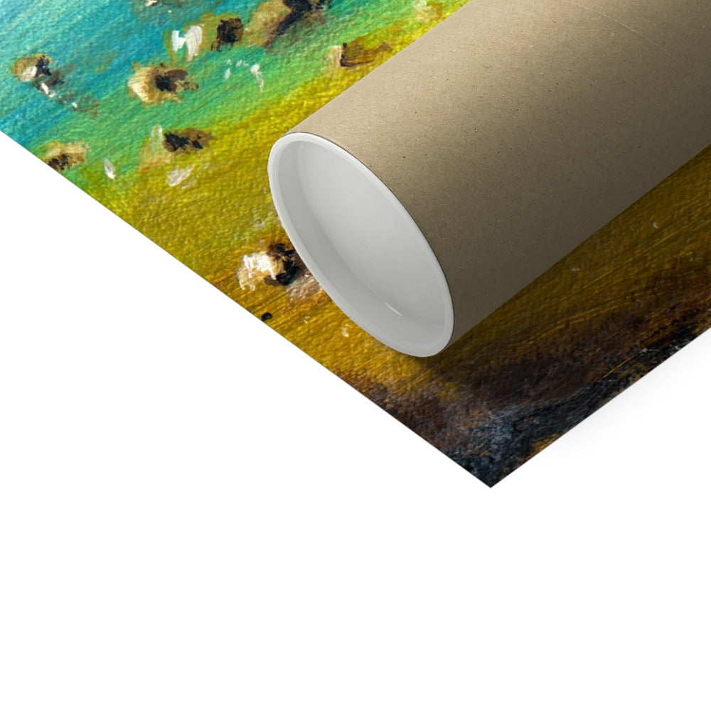 A Clyde Summer Day artist proof print in beach-wrapped brown tube