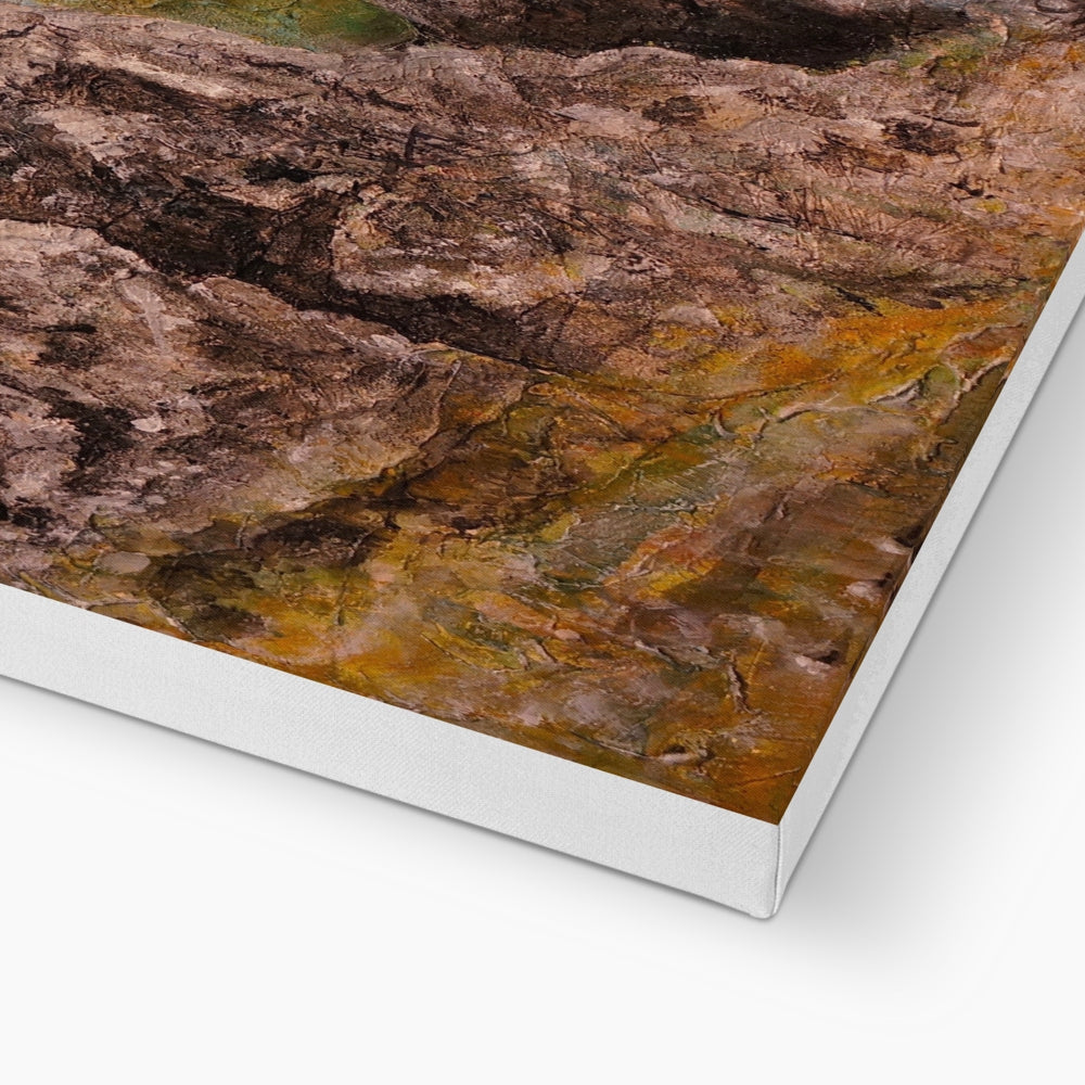 The Cobbler II canvas print of rocky earthy landscape with texture