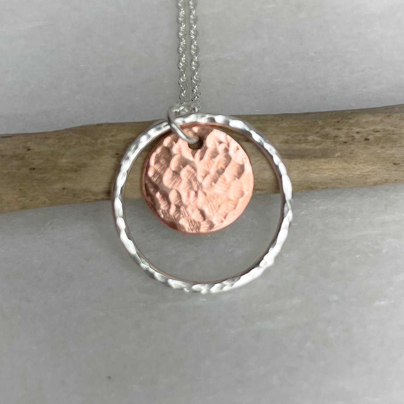 Copper Disc Necklace