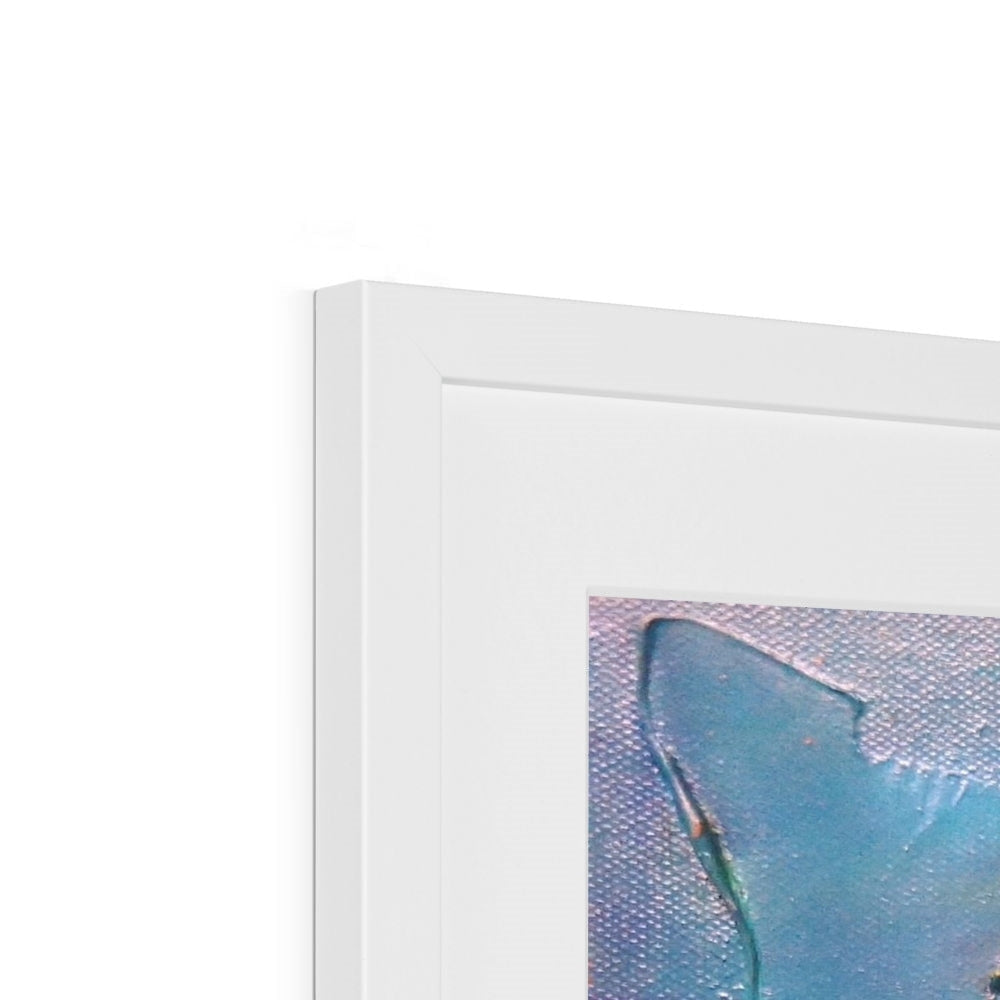 Framed abstract artwork with blue and purple hues for The Cuillin From Elgol print display