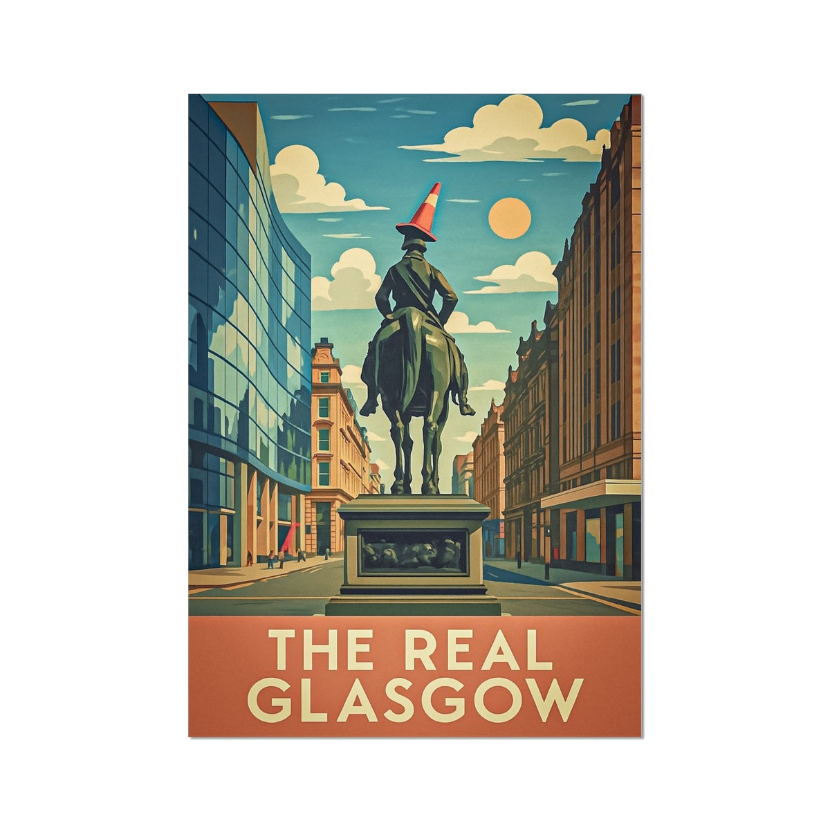 Der echte Glasgow-Kunstdruck