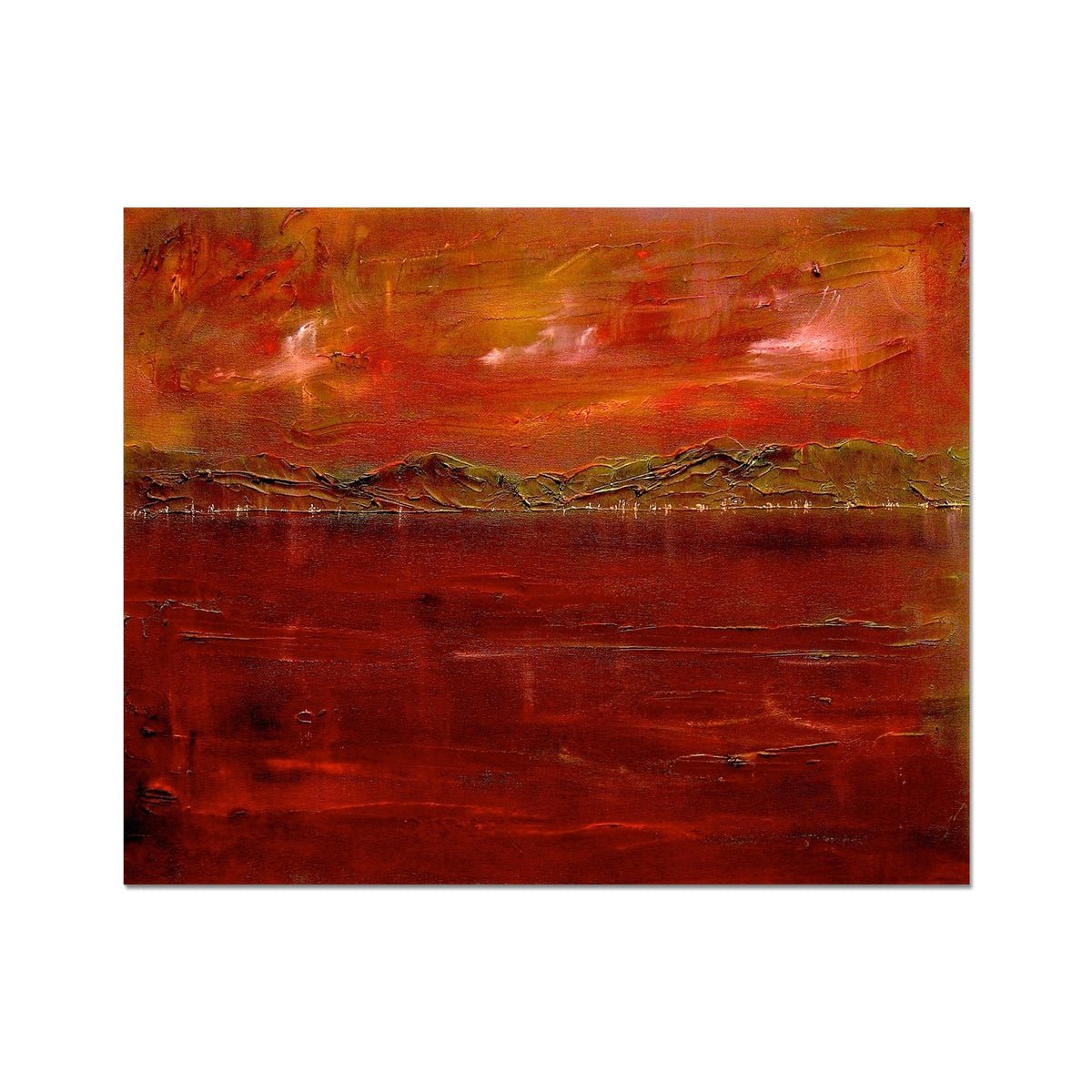 Deep Clyde Dusk Painting | Artist Proof Collector Prints From Scotland-Artist Proof Collector Prints-River Clyde Art Gallery-20"x16"-Paintings, Prints, Homeware, Art Gifts From Scotland By Scottish Artist Kevin Hunter