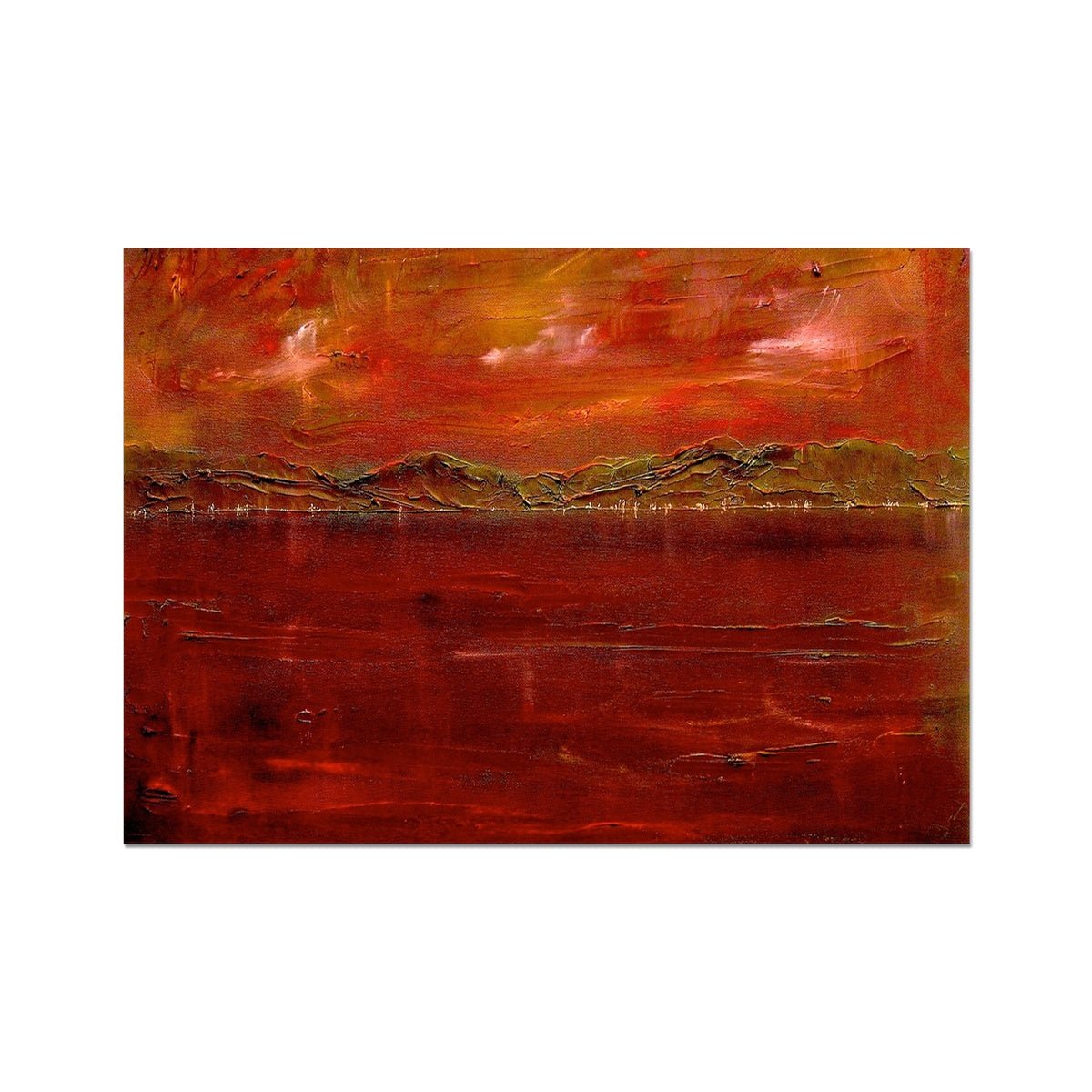 Deep Clyde Dusk Painting Scotland | Signed Scottish Fine Art Prints