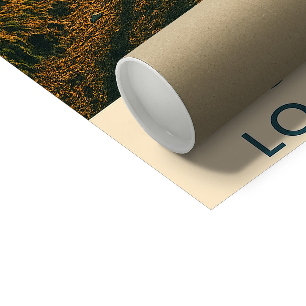 Duke Pass Lochgoilhead fine art print in beige poster tube