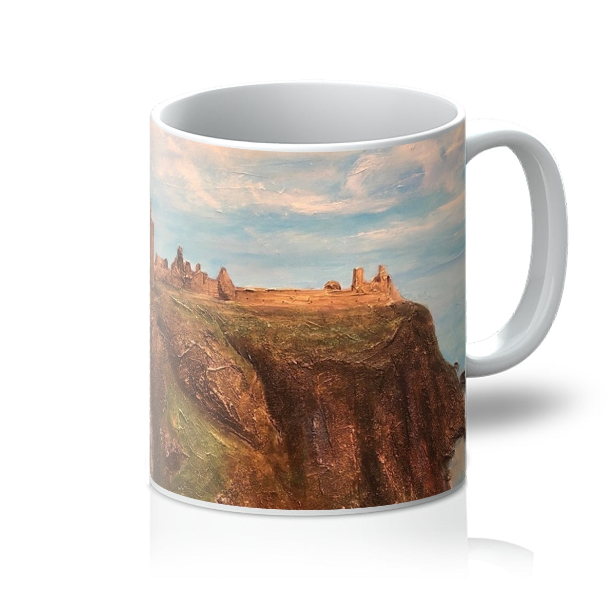 Dunnottar Castle Art Gifts Mug | Historic &amp; Iconic Scotland Art Gallery | Paintings, Prints, Homeware and Art Gifts From Scotland By Scottish Artist Kevin Hunter