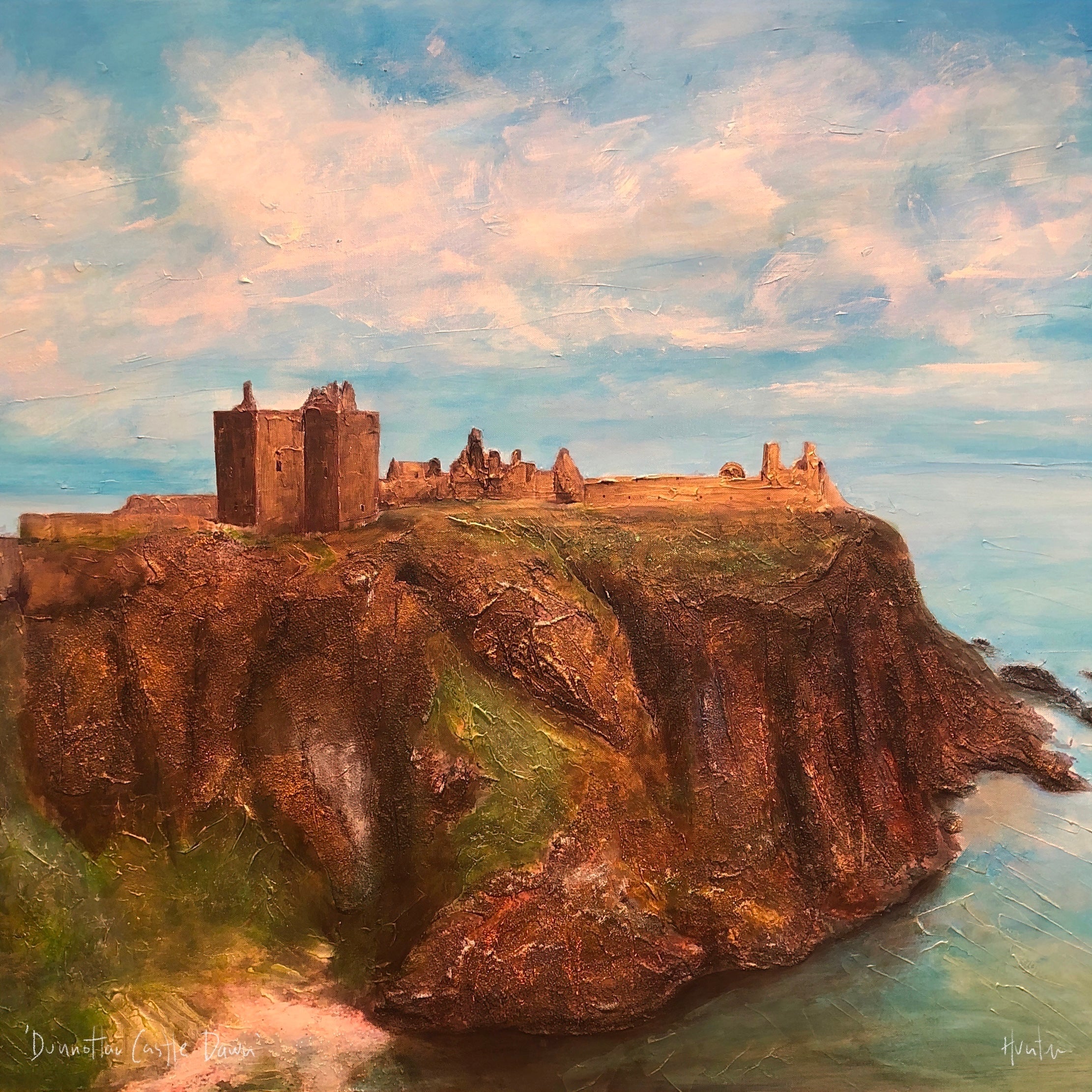 Dunnottar Castle | Scotland In Your Pocket Art Print-Scotland In Your Pocket Framed Prints-Historic & Iconic Scotland Art Gallery-Paintings, Prints, Homeware, Art Gifts From Scotland By Scottish Artist Kevin Hunter
