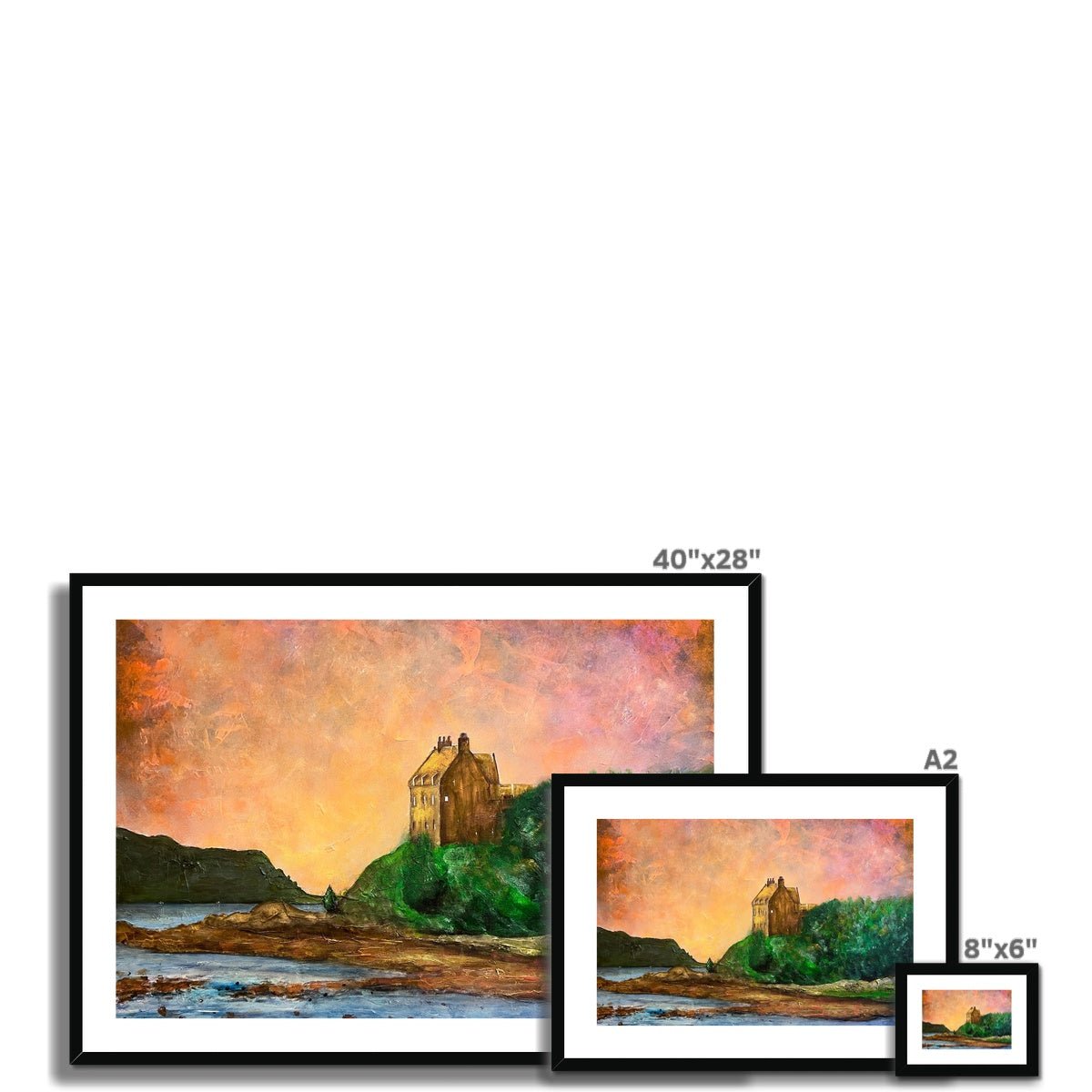 Duntrune Castle Painting | Framed & Mounted Prints From Scotland