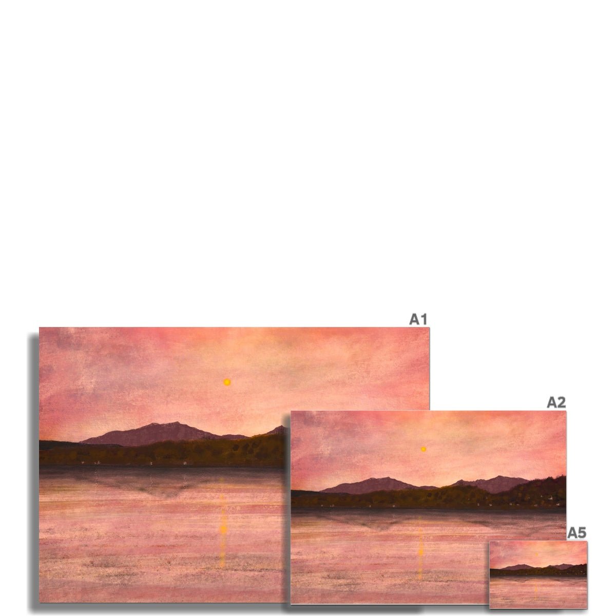 Dusk Over Arran & Bute Prints