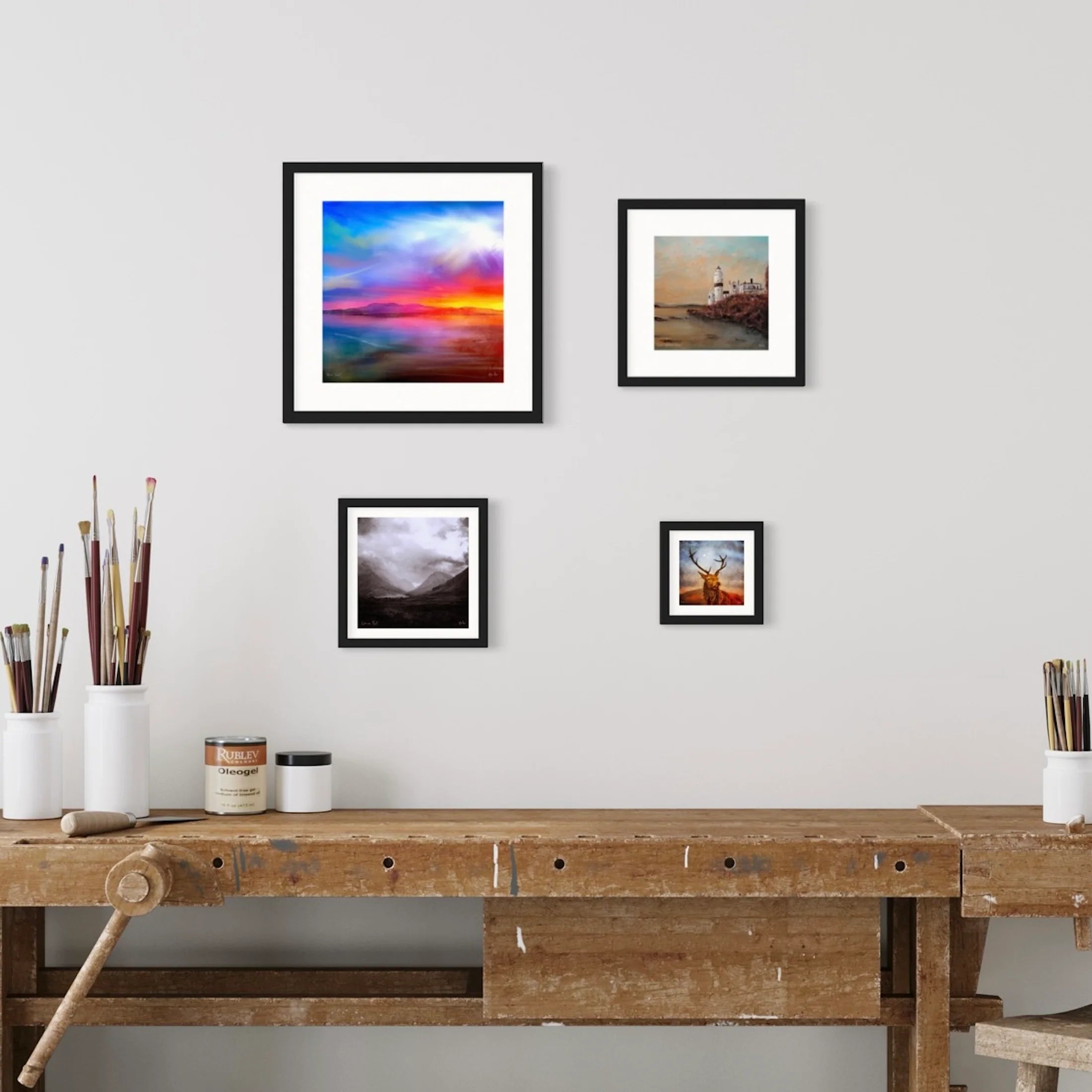 Dusk Over Arran &amp; The Cloch Lighthouse | Scotland In Your Pocket Art Print