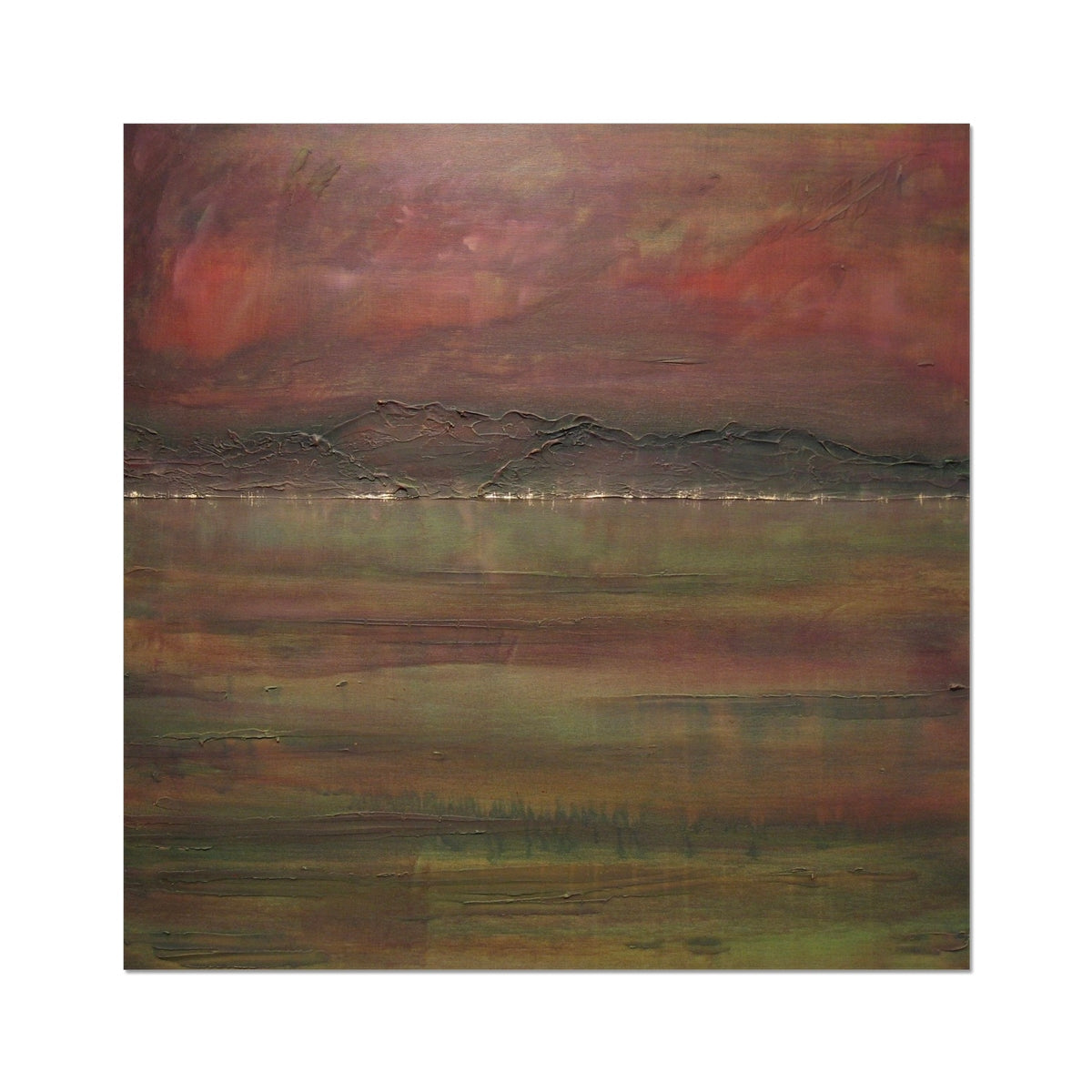 Abstract Dusk Storm Brews on the Clyde landscape print