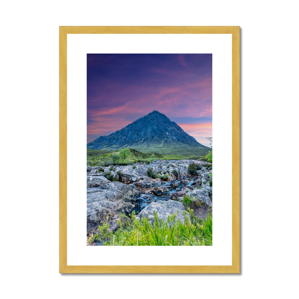 Buachaille Etive Mor Dawn Glencoe Scottish Landscape Photography | Antique Framed & Mounted Print