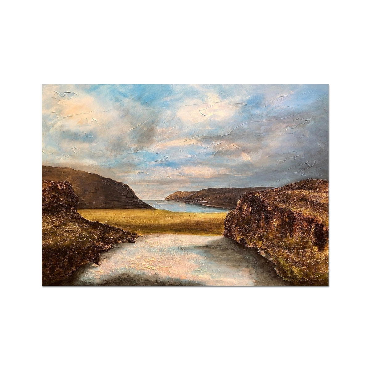 Westfjords Iceland Painting | Fine Art Prints From Scotland-Unframed Prints-World Art Gallery-A2 Landscape-Paintings, Prints, Homeware, Art Gifts From Scotland By Scottish Artist Kevin Hunter