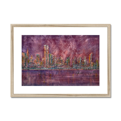 East Side Snow New York Painting | Framed &amp; Mounted Prints From Scotland