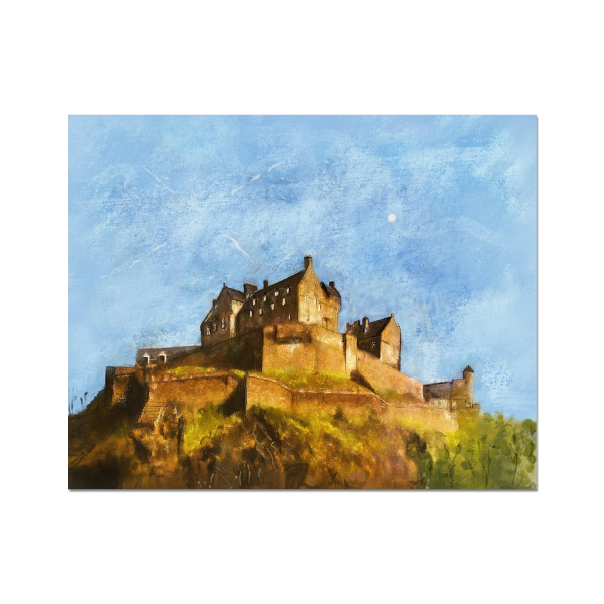 Edinburgh Castle Artist Proof Collector Print poster