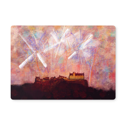 Edinburgh Castle Fireworks | Scottish Art Gifts | Placemat