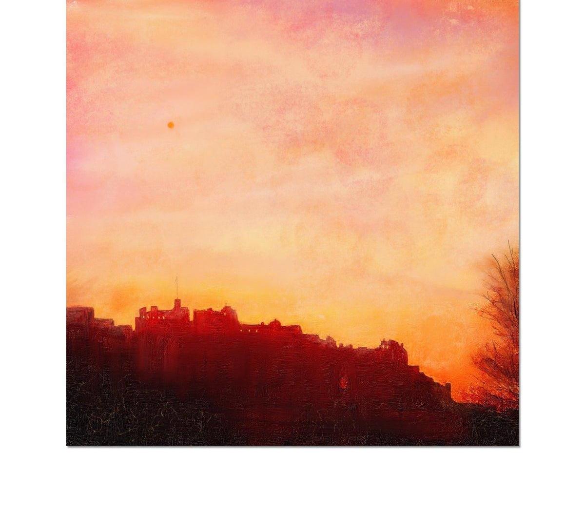 Edinburgh Castle Sunset Art Prints