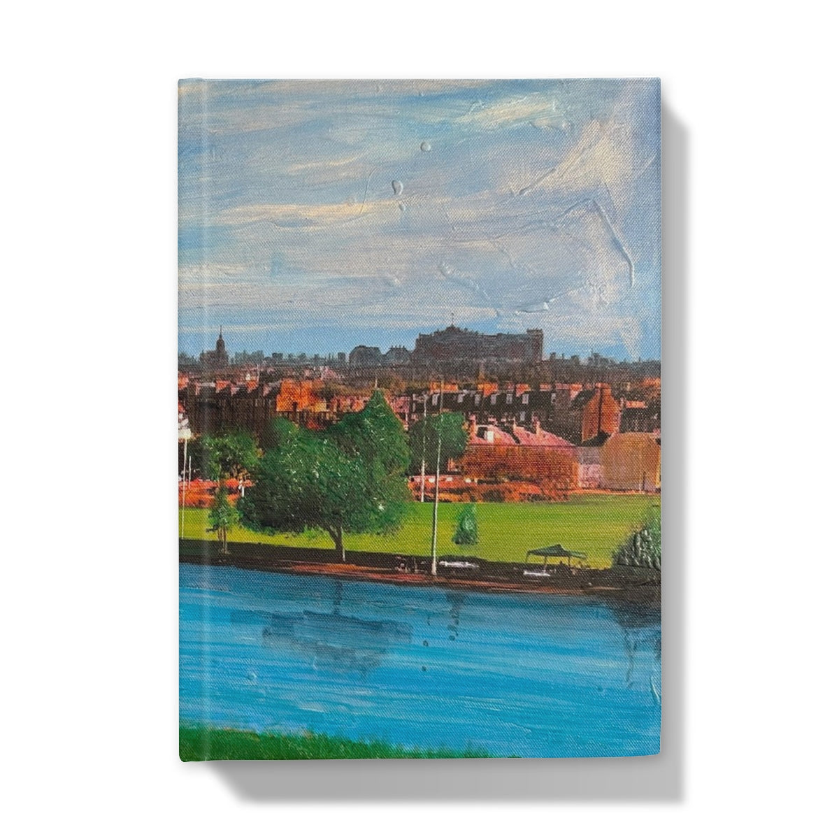 Edinburgh From Inverleith skyline journal cover with castle reflection