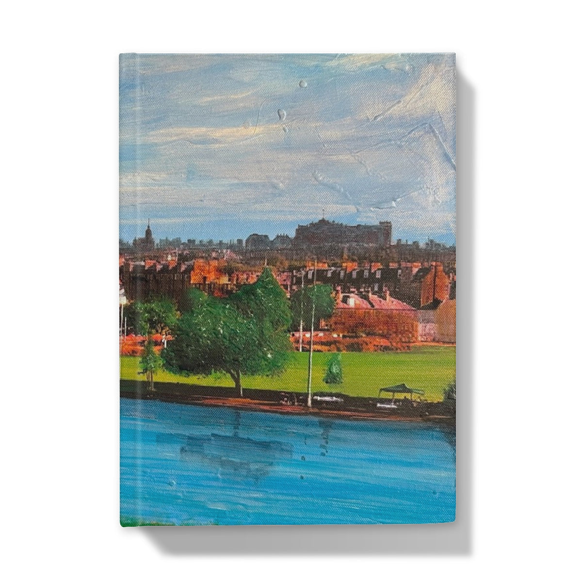 Edinburgh From Inverleith Hardback Journal with castle landscape
