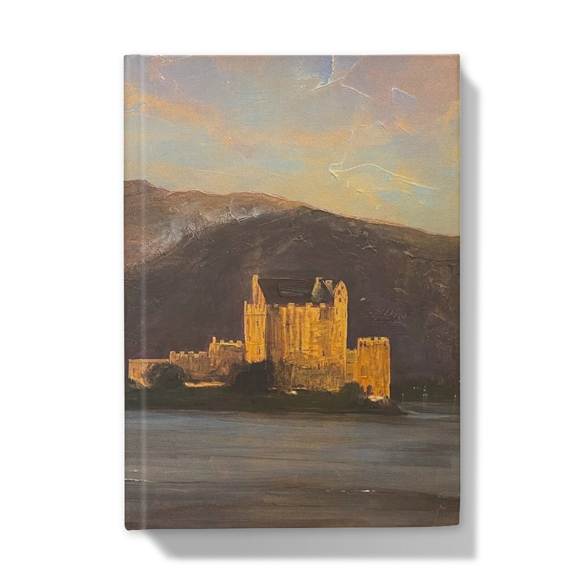Eilean Donan Castle Art Gifts Hardback Journal-Journals & Notebooks-Historic & Iconic Scotland Art Gallery-A5-Lined-Paintings, Prints, Homeware, Art Gifts From Scotland By Scottish Artist Kevin Hunter